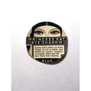 Princess Pat Eye Shadow Makeup Product Label 1940s Vintage Original Art Deco